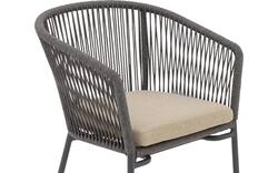 Goossens tuinstoel ravello bruin buitenstof - 8252989-goossens-ravello-tuinstoelen-buitenstof-01