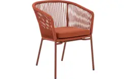 Goossens tuinstoel ravello oranje buitenstof - 8252990-goossens-ravello-tuinstoelen-buitenstof-01