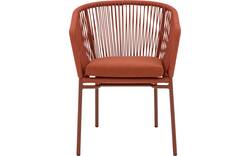 Goossens tuinstoel ravello oranje buitenstof - 8252990-goossens-ravello-tuinstoelen-buitenstof-01