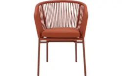 Goossens tuinstoel ravello oranje buitenstof - 8252990-goossens-ravello-tuinstoelen-buitenstof-01