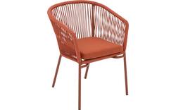 Goossens tuinstoel ravello oranje buitenstof - 8252990-goossens-ravello-tuinstoelen-buitenstof-01