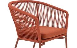 Goossens tuinstoel ravello oranje buitenstof - 8252990-goossens-ravello-tuinstoelen-buitenstof-01