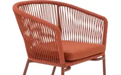 Goossens tuinstoel ravello oranje buitenstof - 8252990-goossens-ravello-tuinstoelen-buitenstof-01
