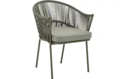 Goossens tuinstoel levanzo groen buitenstof - 8252991-goossens-levanzo-tuinstoelen-buitenstof-01