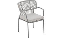 Goossens tuinstoel sestri bruin buitenstof - 8252994-goossens-sestri-tuinstoelen-buitenstof-01
