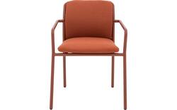 Goossens tuinstoel bibione oranje buitenstof - 8252996-goossens-bibione-tuinstoelen-buitenstof-01
