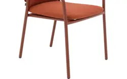 Goossens tuinstoel bibione oranje buitenstof - 8252996-goossens-bibione-tuinstoelen-buitenstof-01