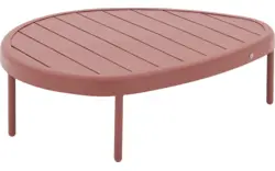 Goossens salontafel voor buiten pien oranje aluminium - 8253019-goossens-pien-tuintafels-aluminium-01