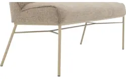 Goossens eetkamerbank rory beige stof - 8253046-goossens-rory-eetkamerstoel-stof-beige-01