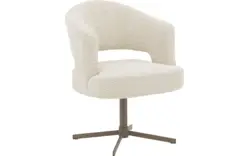 Goossens excellent eetkamerstoel roma wit stof - 8253053-goossens-excellent-roma-eetkamerstoel-stof-wit-01