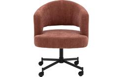Goossens excellent eetkamerstoel roma rood stof - 8253055-goossens-excellent-roma-eetkamerstoel-stof-rood-01