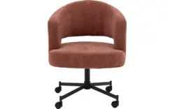 Goossens excellent eetkamerstoel roma rood stof - 8253055-goossens-excellent-roma-eetkamerstoel-stof-rood-01