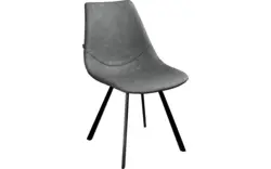Goossens eetkamerstoel point grijs kunstleer - 8253062-goossens-point-eetkamerstoel-kunstleer-grijs-01