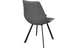 Goossens eetkamerstoel point grijs kunstleer - 8253062-goossens-point-eetkamerstoel-kunstleer-grijs-01