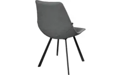 Goossens eetkamerstoel point grijs kunstleer - 8253062-goossens-point-eetkamerstoel-kunstleer-grijs-01