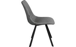 Goossens eetkamerstoel point grijs kunstleer - 8253062-goossens-point-eetkamerstoel-kunstleer-grijs-01