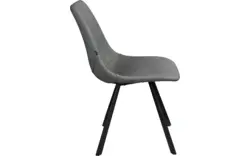 Goossens eetkamerstoel point grijs kunstleer - 8253062-goossens-point-eetkamerstoel-kunstleer-grijs-01