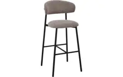 Goossens basic barstoel siem bruin stof - 8260006-goossens-basic-siem-barstoel-stof-01
