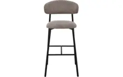 Goossens basic barstoel siem bruin stof - 8260006-goossens-basic-siem-barstoel-stof-01