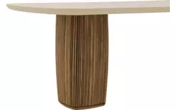 Goossens eettafel nova beige mortex - 8260027-goossens-nova-eettafel-mortex-beige-01