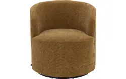 Goossens draaifauteuil milk bruin stof - 8260030-goossens-milk-fauteuil-stof-01