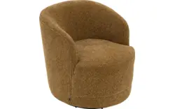 Goossens draaifauteuil milk bruin stof - 8260030-goossens-milk-fauteuil-stof-01