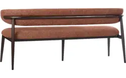 Goossens eetkamerbank diede bruin stof - 8260077-goossens-diede-eetkamerstoel-stof-bruin-15