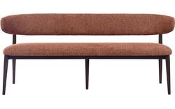Goossens eetkamerbank diede bruin stof - 8260077-goossens-diede-eetkamerstoel-stof-bruin-15