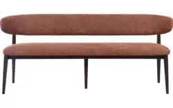 Goossens eetkamerbank diede bruin stof - 8260077-goossens-diede-eetkamerstoel-stof-bruin-15