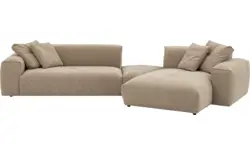 Goossens loungebank lago bruin stof - 8260087-gespiegeld-02
