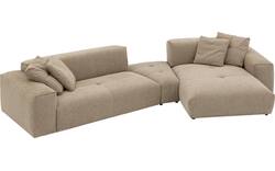 Goossens loungebank lago bruin stof - 8260087-gespiegeld-02