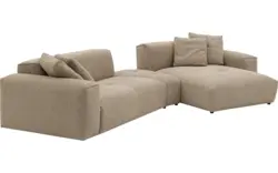 Goossens loungebank lago bruin stof - 8260087-gespiegeld-02