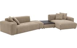Goossens loungebank lago bruin stof - 8260088-gespiegeld-19