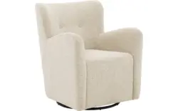 Goossens draaifauteuil brownie wit stof - 8260098-goossens-brownie-fauteuil-stof-01