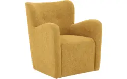 Goossens draaifauteuil brownie geel stof - 8260099-goossens-brownie-fauteuil-stof-01