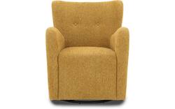 Goossens draaifauteuil brownie geel stof - 8260099-goossens-brownie-fauteuil-stof-01