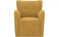 Goossens draaifauteuil brownie geel stof - 8260099-goossens-brownie-fauteuil-stof-01