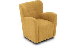 Goossens draaifauteuil brownie geel stof - 8260099-goossens-brownie-fauteuil-stof-01