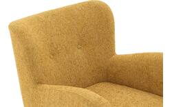 Goossens draaifauteuil brownie geel stof - 8260099-goossens-brownie-fauteuil-stof-01