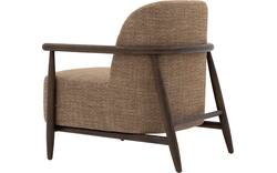 Goossens fauteuil fuzz bruin stof - 8260106-goossens-fuzz-fauteuil-stof-01