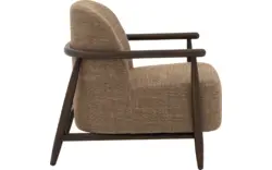 Goossens fauteuil fuzz bruin stof - 8260106-goossens-fuzz-fauteuil-stof-01