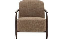 Goossens fauteuil fuzz bruin stof - 8260106-goossens-fuzz-fauteuil-stof-01