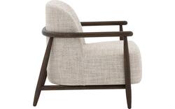Goossens fauteuil fuzz bruin stof - 8260107-goossens-fuzz-fauteuil-stof-01