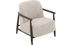 Goossens fauteuil fuzz bruin stof - 8260107-goossens-fuzz-fauteuil-stof-01