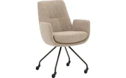 Goossens excellent eetkamerstoel mabach bruin stof - 8260114-goossens-excellent-mabach-eetkamerstoel-stof-bruin-01