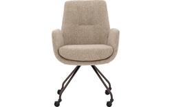 Goossens excellent eetkamerstoel mabach bruin stof - 8260114-goossens-excellent-mabach-eetkamerstoel-stof-bruin-01