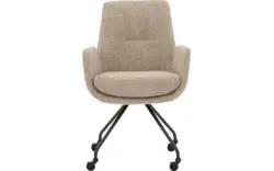 Goossens excellent eetkamerstoel mabach bruin stof - 8260114-goossens-excellent-mabach-eetkamerstoel-stof-bruin-01