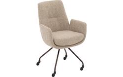 Goossens excellent eetkamerstoel mabach bruin stof - 8260114-goossens-excellent-mabach-eetkamerstoel-stof-bruin-01