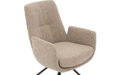 Goossens excellent eetkamerstoel mabach bruin stof - 8260114-goossens-excellent-mabach-eetkamerstoel-stof-bruin-01