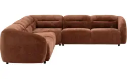 Goossens hoekbank zitra bruin stof - 8260136-gespiegeld-02